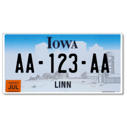 Plaque US PLEXIGLAS® 300x150mm - Iowa