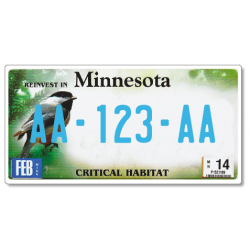 Plaque US PLEXIGLAS® 300x150mm - Minnesota