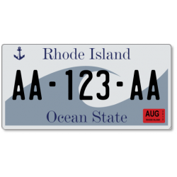 Plaque US PLEXIGLAS® 300x150mm - Rhode-island